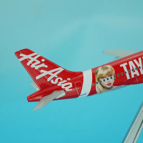Airasia Taylor Swift A320 Metal Model Plane - Air Asia Aircraft