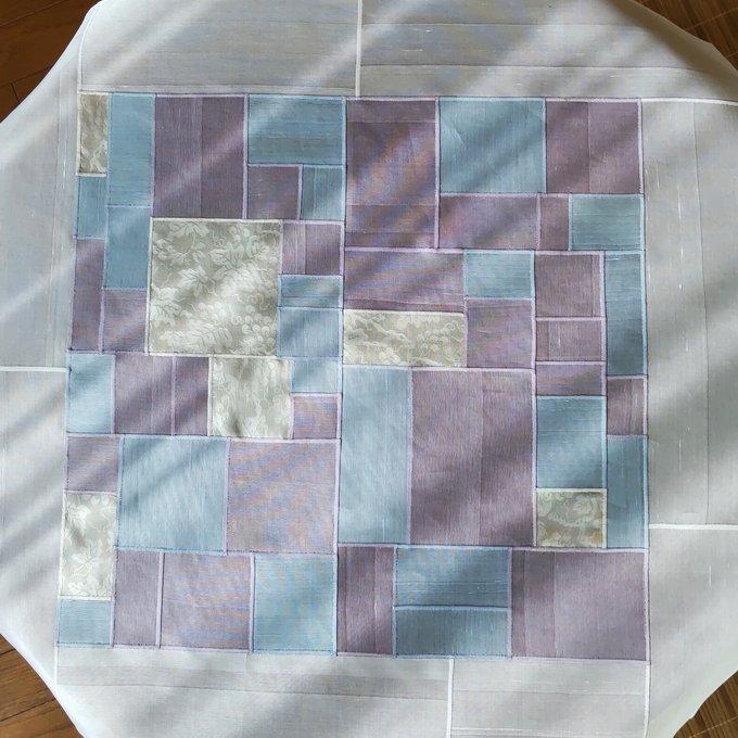 送料無料】韓国手芸・ポジャギのタペストリー（シルク） - Pojagi