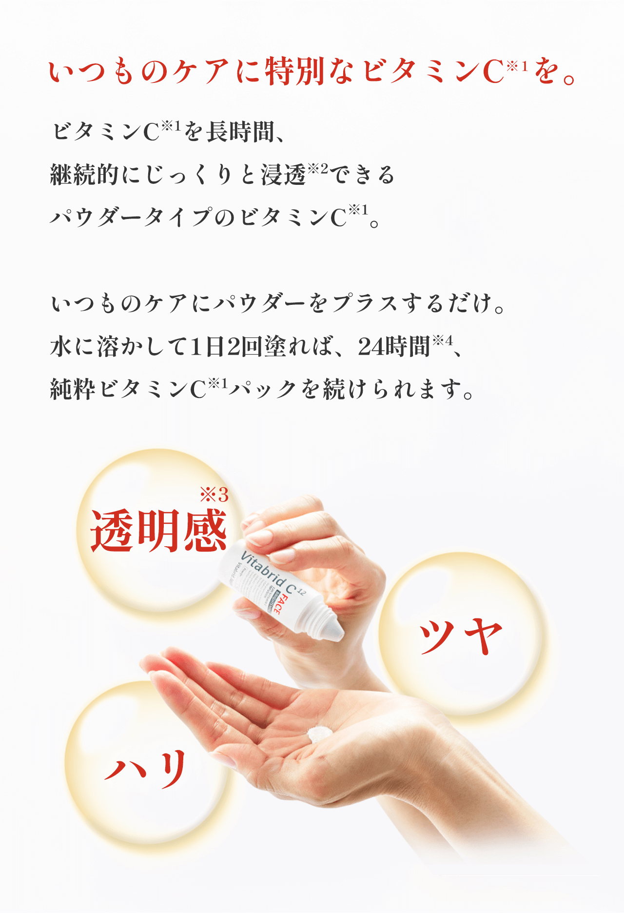 タメせる！ビタブリッドジャパン「ビタブリッドC フェイス