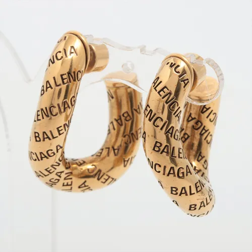 バレンシアガ ロゴ GP ピアス(両耳用) ゴールド ABランクの買取実績