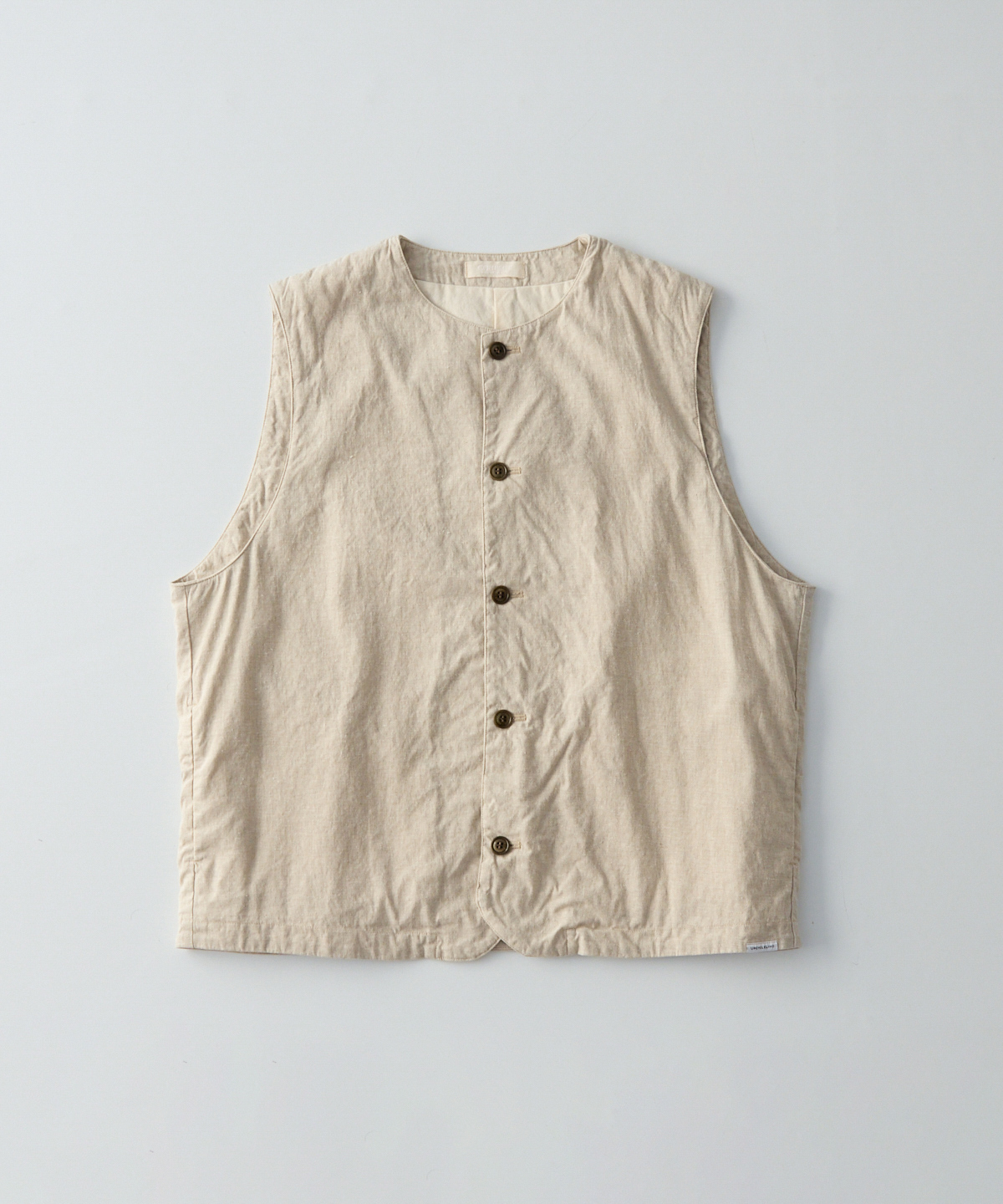 UpcycleLino 】 ポプリン クルーネックベスト｜nest Robe / CONFECT
