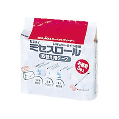オプション]積水 ほこり取り ミセスロールレギュラー替えテープ (3巻入