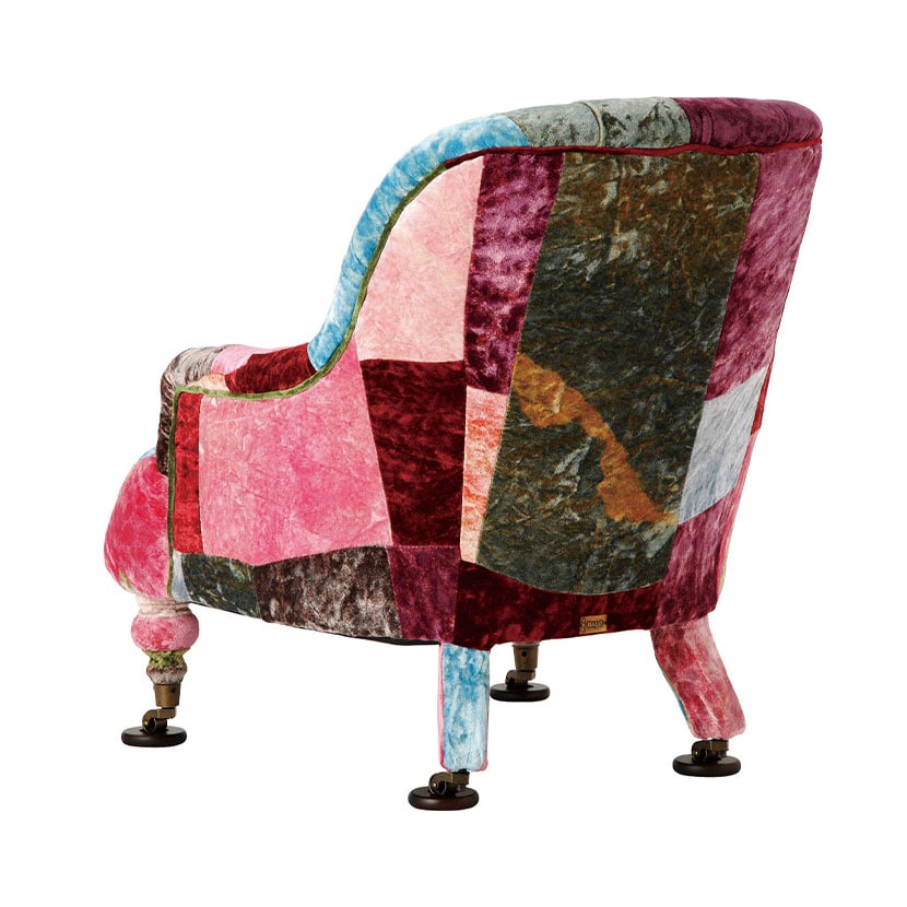 送料無料】 ASPLUND HALO ANNE CHAIR VELVET PATCHWORK BOHEM 1人用