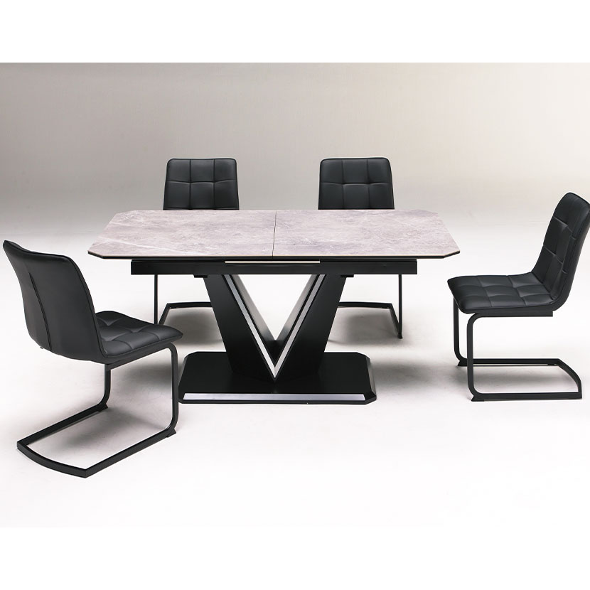 送料無料】 伸長式ダイニングテーブル セラミック天板 食卓テーブル