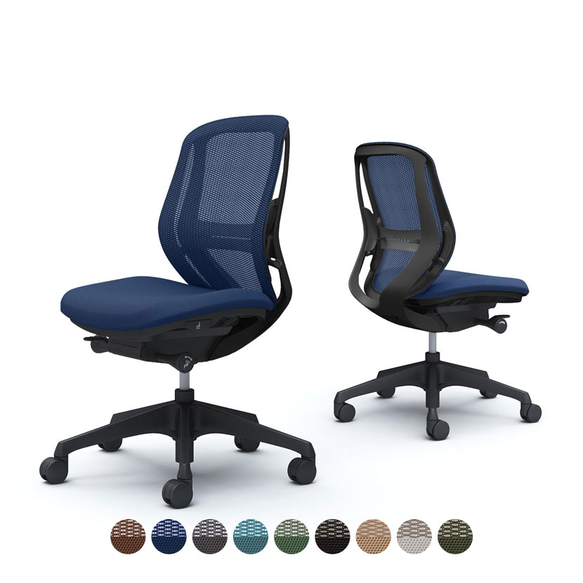 送料無料】 オカムラ シルフィー オフィスチェア 肘なし ローバック