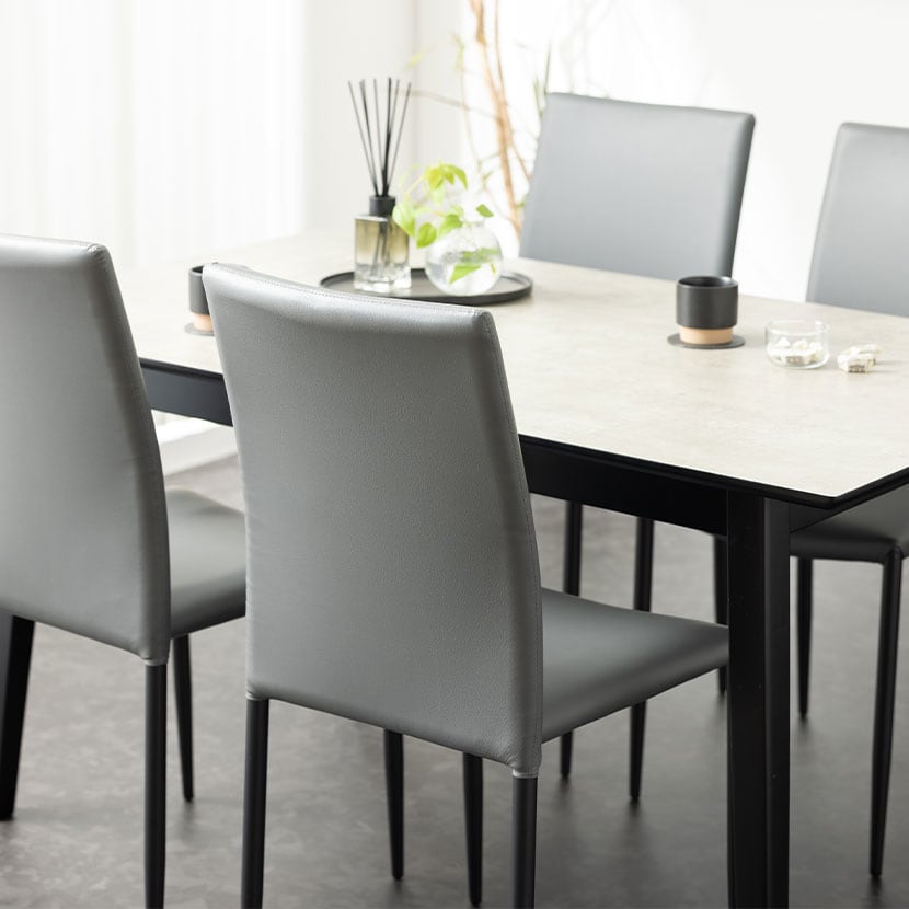 送料無料】 【4脚セット】スタッキング ダイニングチェア RAMIAS 合皮