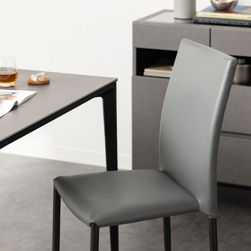 送料無料】 【4脚セット】スタッキング ダイニングチェア RAMIAS 合皮