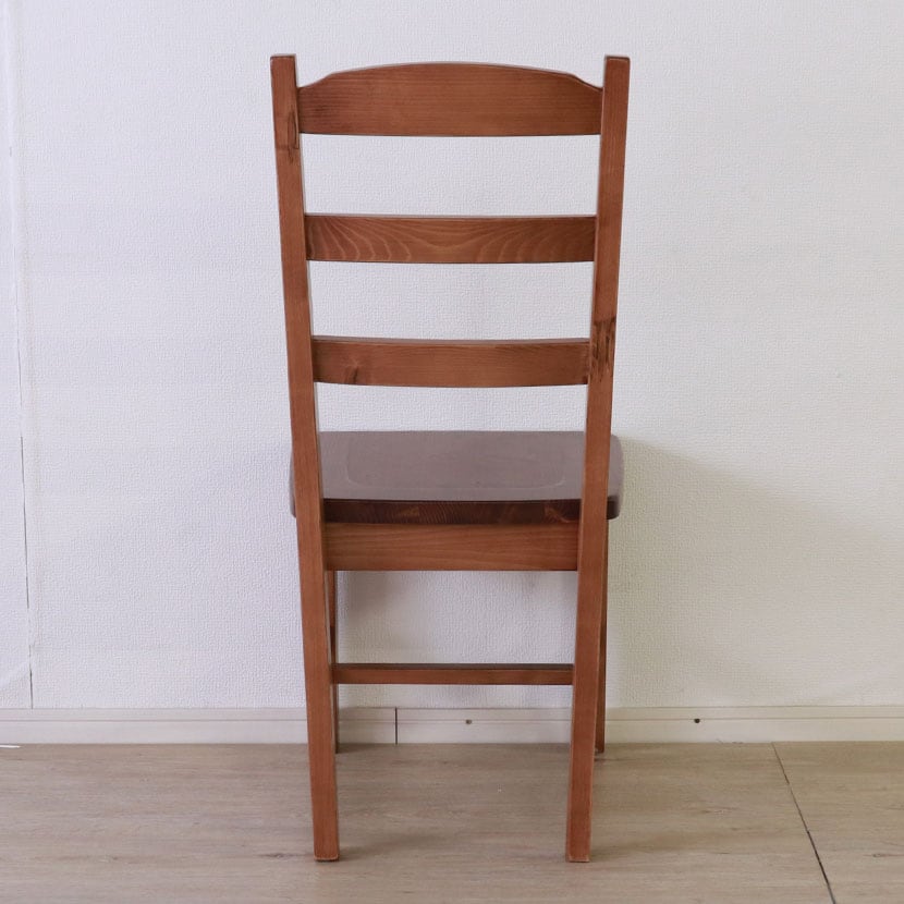 送料無料】 2脚セット ダイニングチェア 板座 カントリー ナチュラル