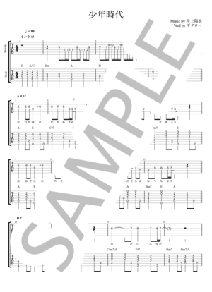楽譜】炎 弾き語りコードタブ譜+ギターソロメロディタブ譜 / 梶浦 由記