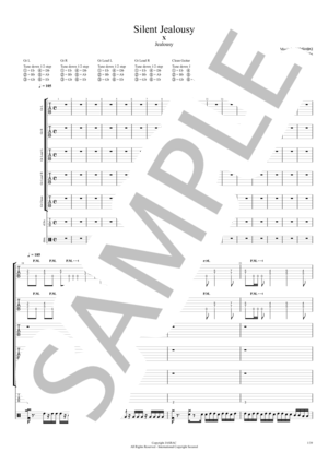 楽譜】Silent Jealousy / X JAPAN (バンドスコア / 中級) - Piascore