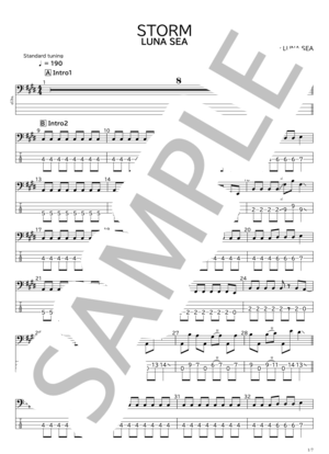LUNA SEA - Storm | 楽譜一覧 - Piascore 楽譜ストア