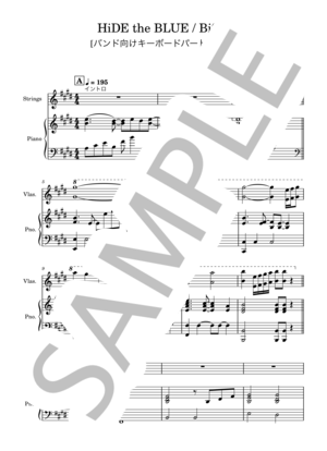 楽譜】 HiDE the BLUE / BiSH (バンドスコア / 中〜上級) - Piascore