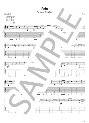 Pay money To my Pain | 楽譜一覧 - Piascore 楽譜ストア