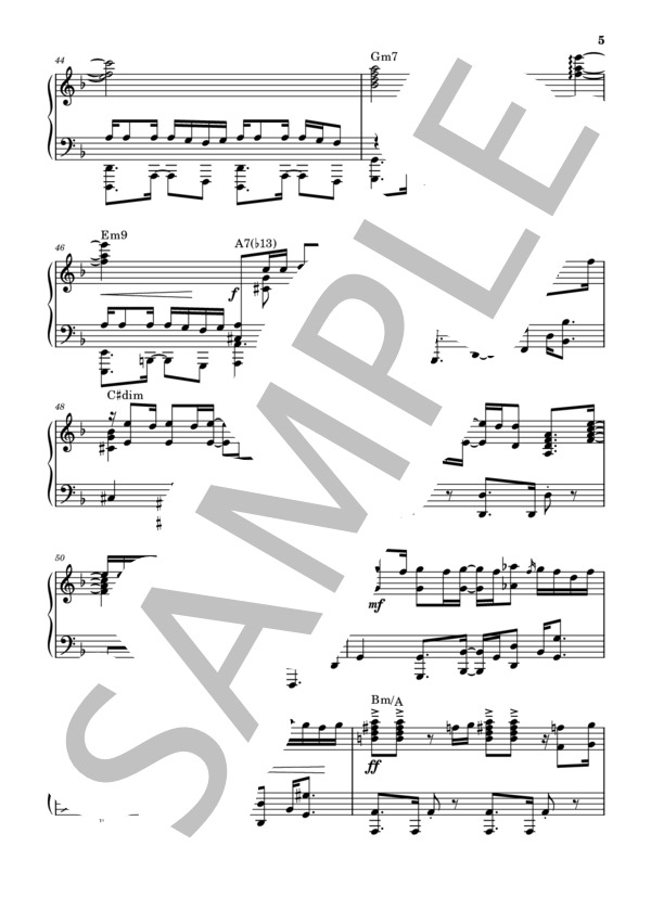 楽譜】Workin' Hard / 藤井 風 (ピアノソロ / 上級) - Piascore 楽譜ストア