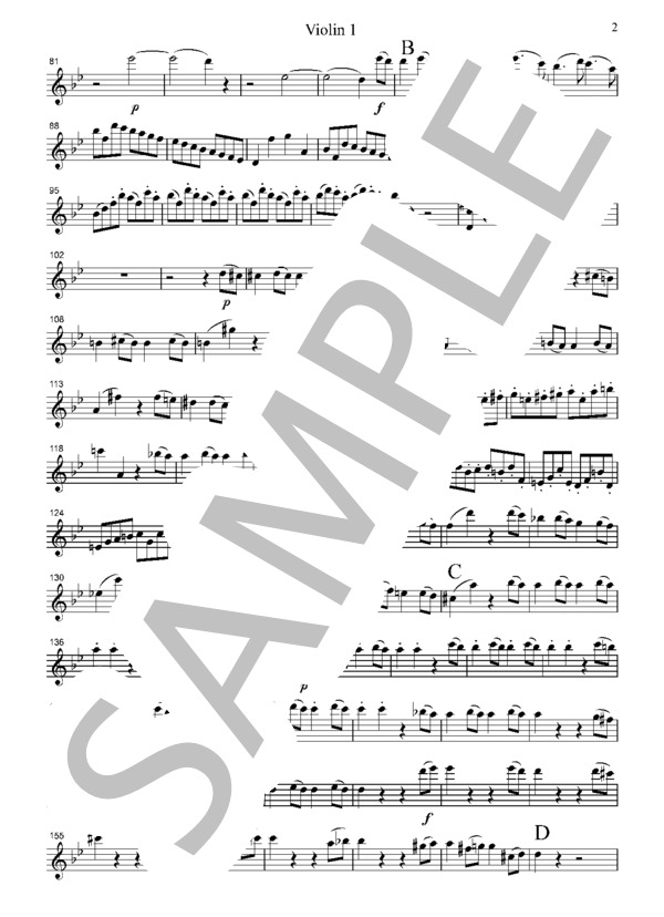 楽譜】モーツァルト 交響曲 第40番 第1楽章 弦楽四重奏 CM001