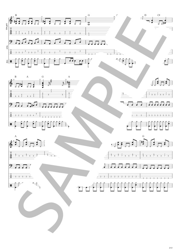 楽譜】NAKED BLUE / CRAZE (バンドスコア / 初〜中級) - Piascore 楽譜