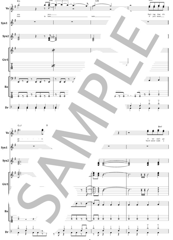 楽譜】ジャーニー / セパレート・ウェイズ バンド・スコア 楽譜