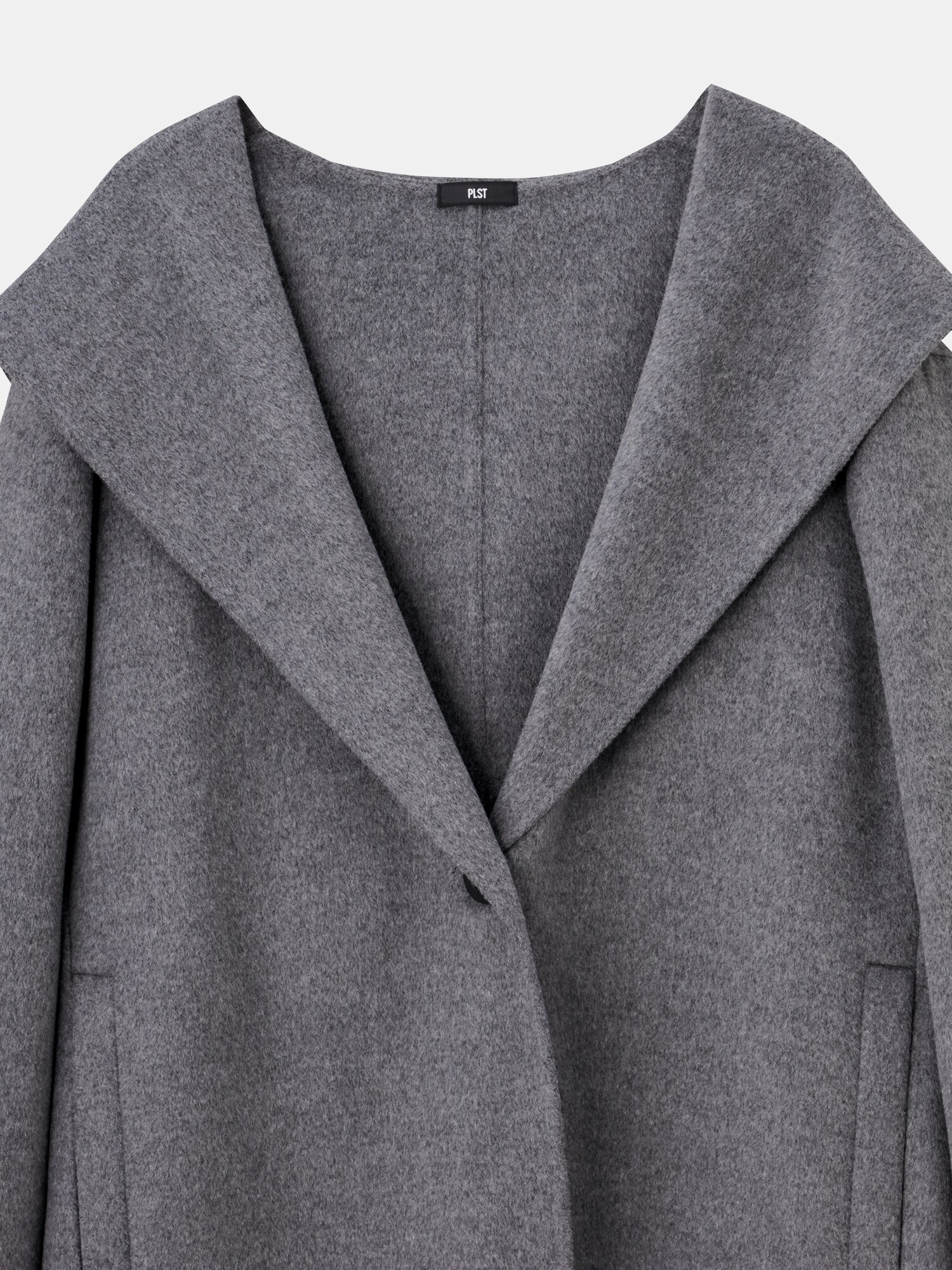 PLST(プラステ)公式 | ウールブレンドリバーフーディーロングコート