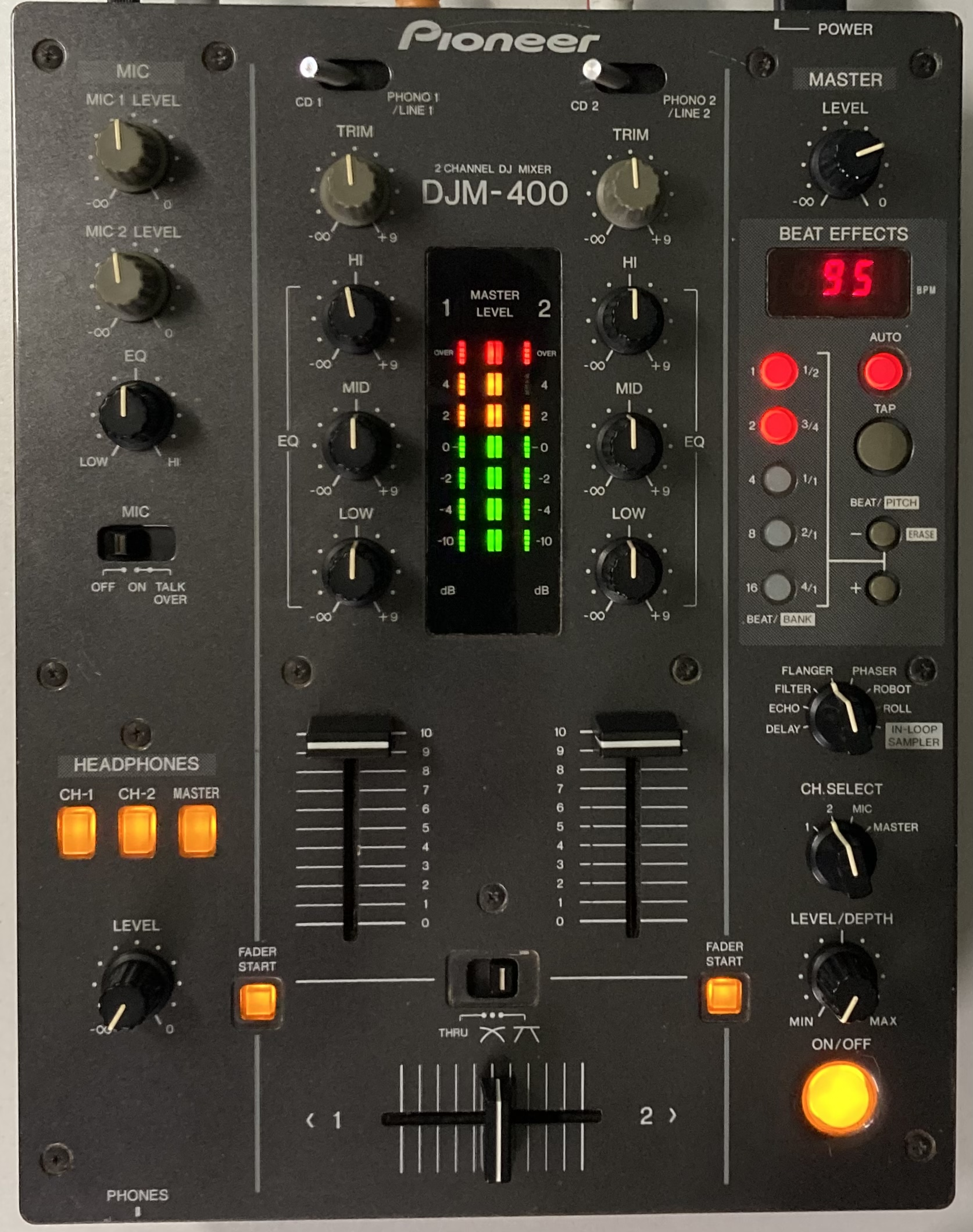 pioneer dj パイオニア DJM-500 フェーダーメンテナンス