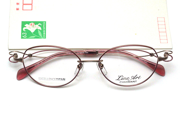 シャルマン Lineart ラインアート XL 1723-PK ピンク | メガネのヒラタ