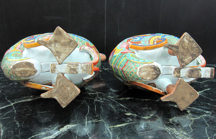 楽天市場】景徳鎮 十錦 動物飾り壺（1対） 高さ約35cm 中国 陶磁器