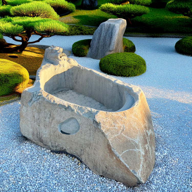 楽天市場】御影石 彫刻 龍 巨石風呂 露天 風呂 石風呂 希少 天然 竜 辰