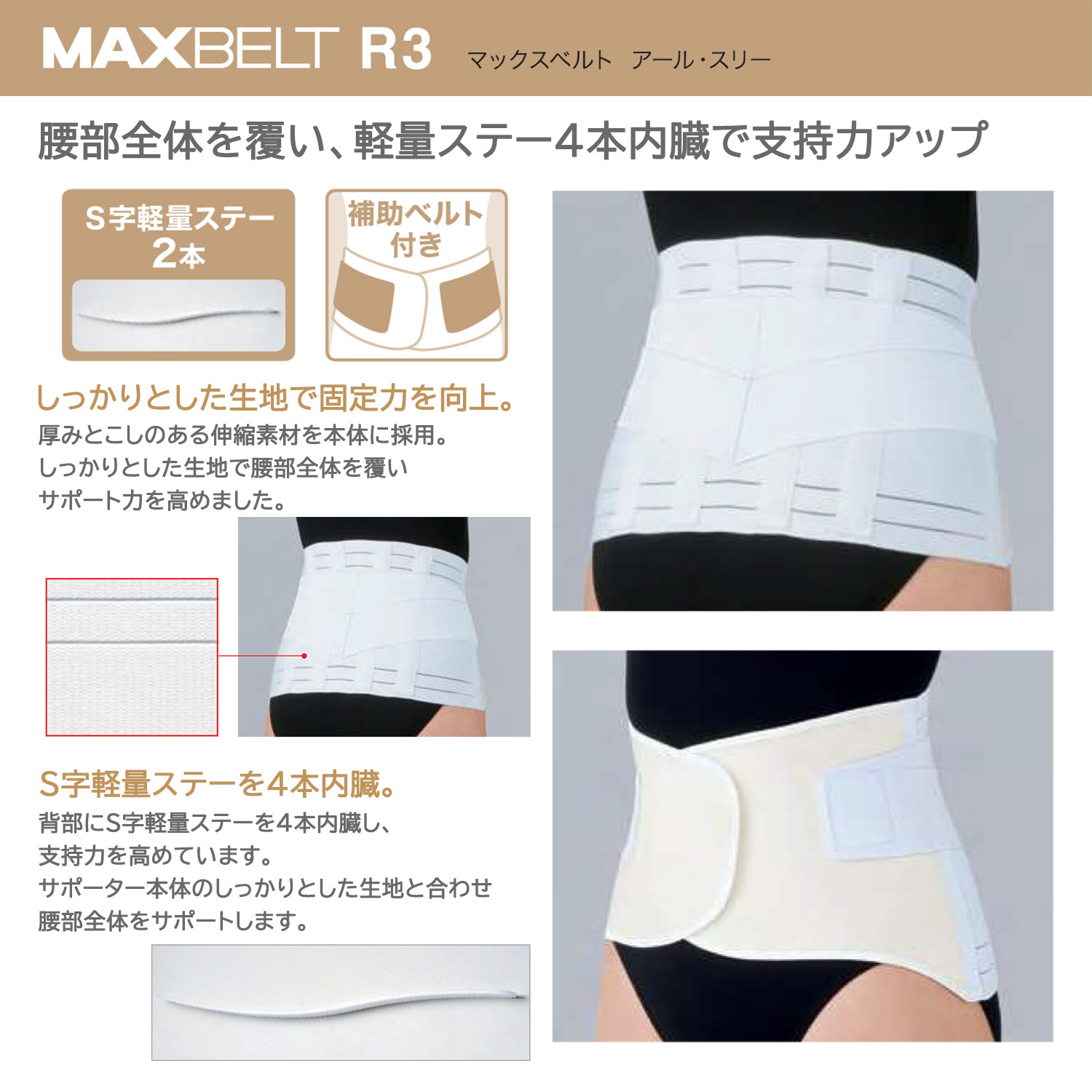 楽天市場】マックスベルト R3 321503（L） 1個 日本シグマックス 24