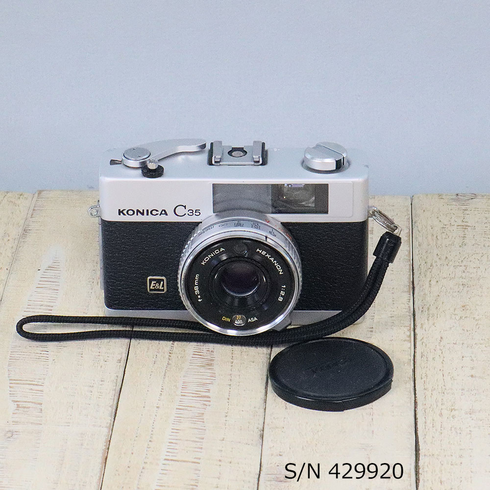 中古】【送料無料】【保証付 】KONICA C35 E&L S/N 429920（ケース