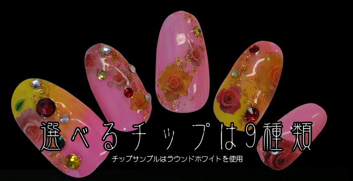 ジェルネイルの練習やサンプルチップ作りに♪ケース付きネイルチップ