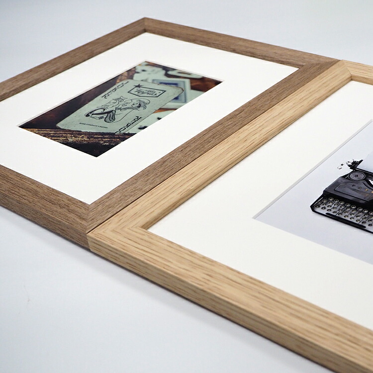 正方形額縁 SLICE 500角（500×500mm） 前面UVカットアクリル仕様 天然