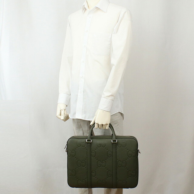 グッチ ブリーフケース メンズ ブランド GUCCI イタリア 658573 カーキ