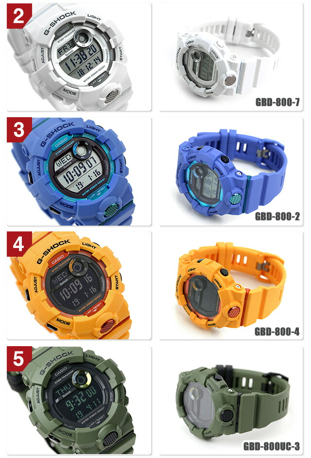 楽天市場】gショック ジーショック G-SHOCK デジタル GBD-800 ブラック