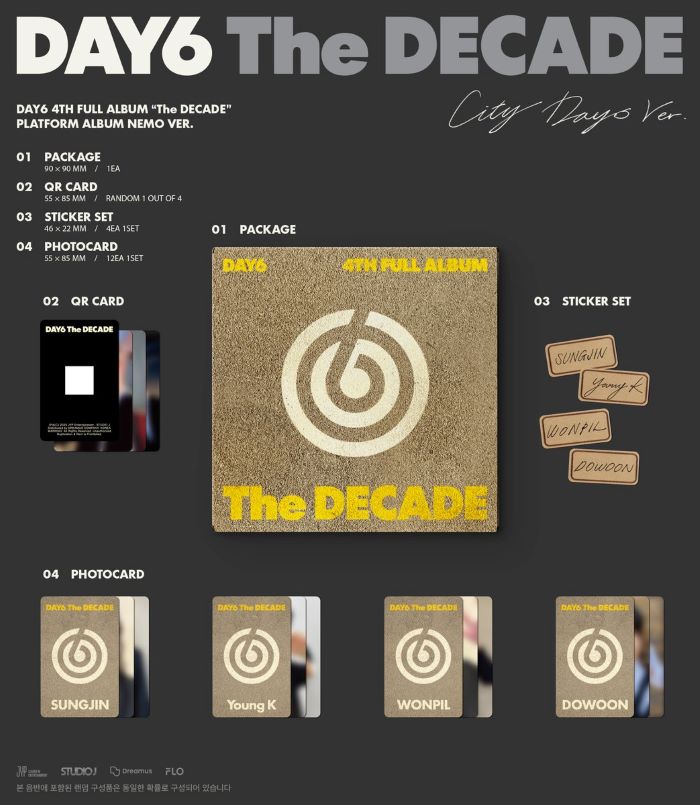 楽天市場】DAY6 正規4集アルバム The DECADE 韓国チャート反映 デイ