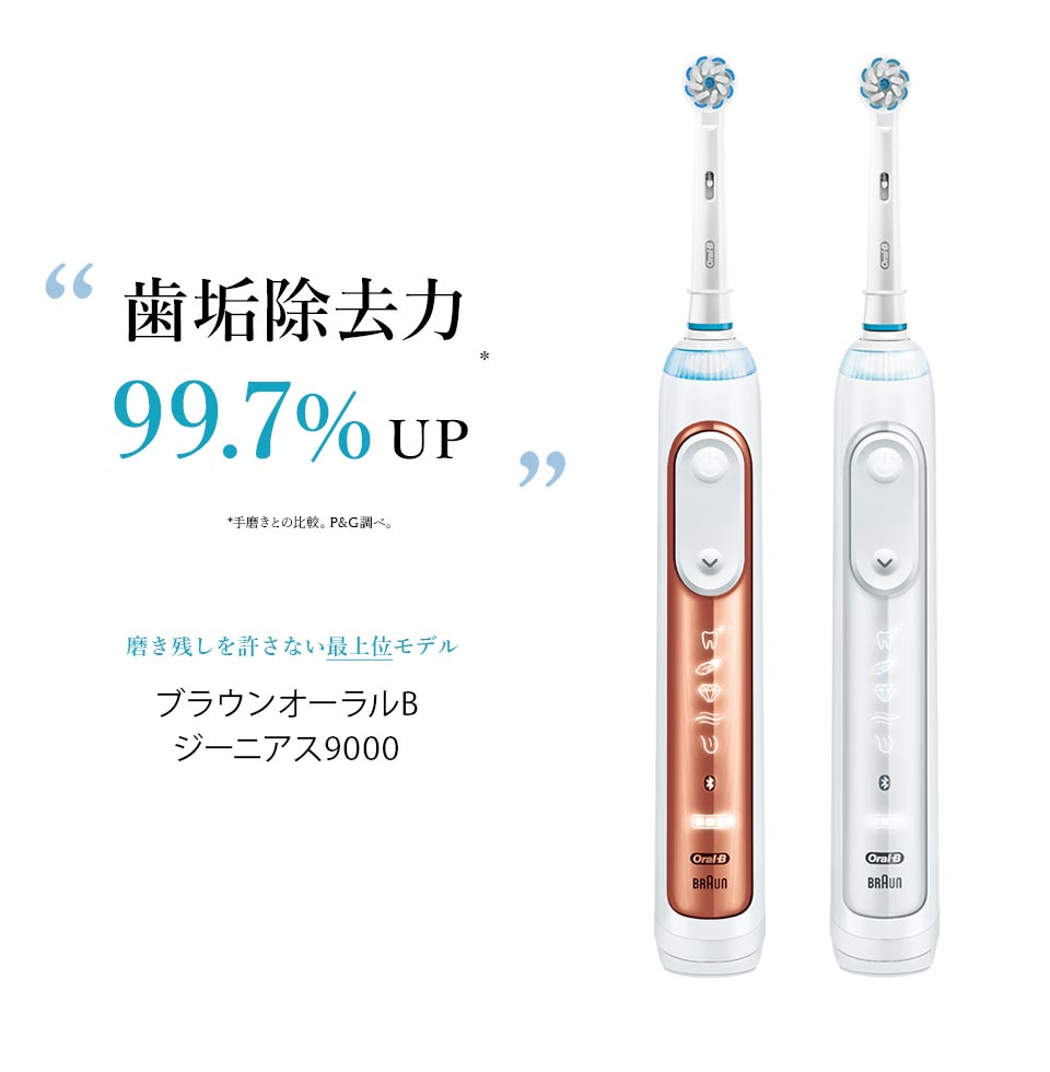 楽天市場】ブラウン オーラルB 電動歯ブラシ ジーニアス 9000|Braun