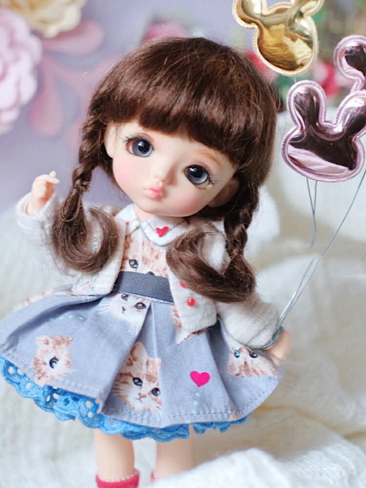 楽天市場】ウィッグのみ 5-6インチ 6-7インチ 1/6 1/8 BJDウィッグ