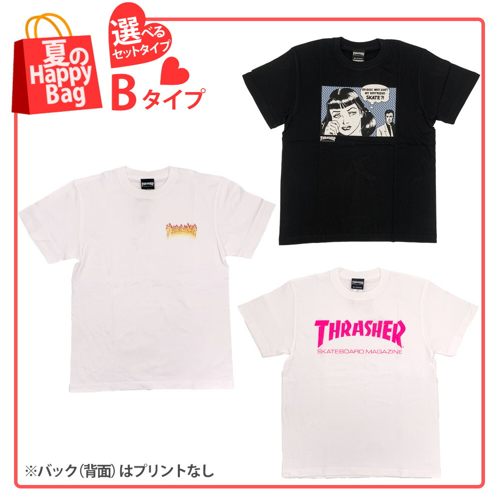 楽天市場】【SALE40％オフ】 Tシャツ 3枚セット THRASHER スラッシャー