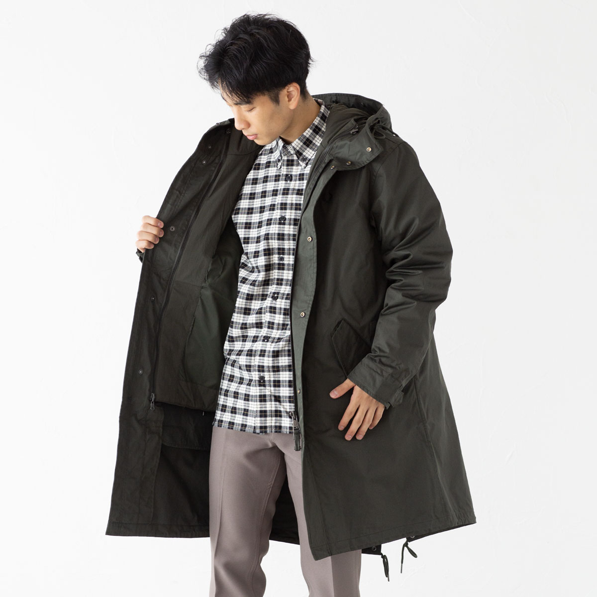 フレッドペリー FRED PERRY モッズコート ジップイン ライナー