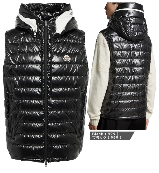 楽天市場】モンクレール ダウン ダウンベスト メンズ ロゴ ワッペン