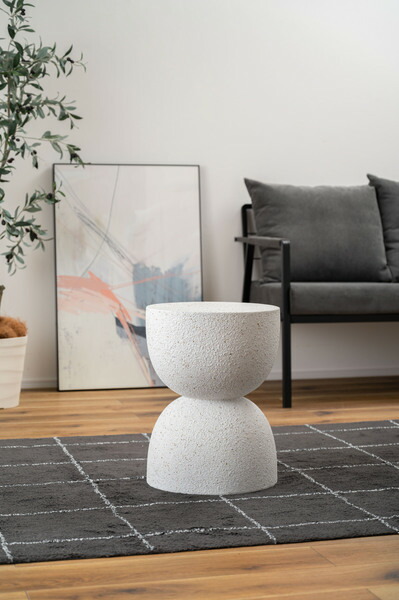 楽天市場】【20時〜 P5倍】 サイドテーブル テラゾー柄 おしゃれ