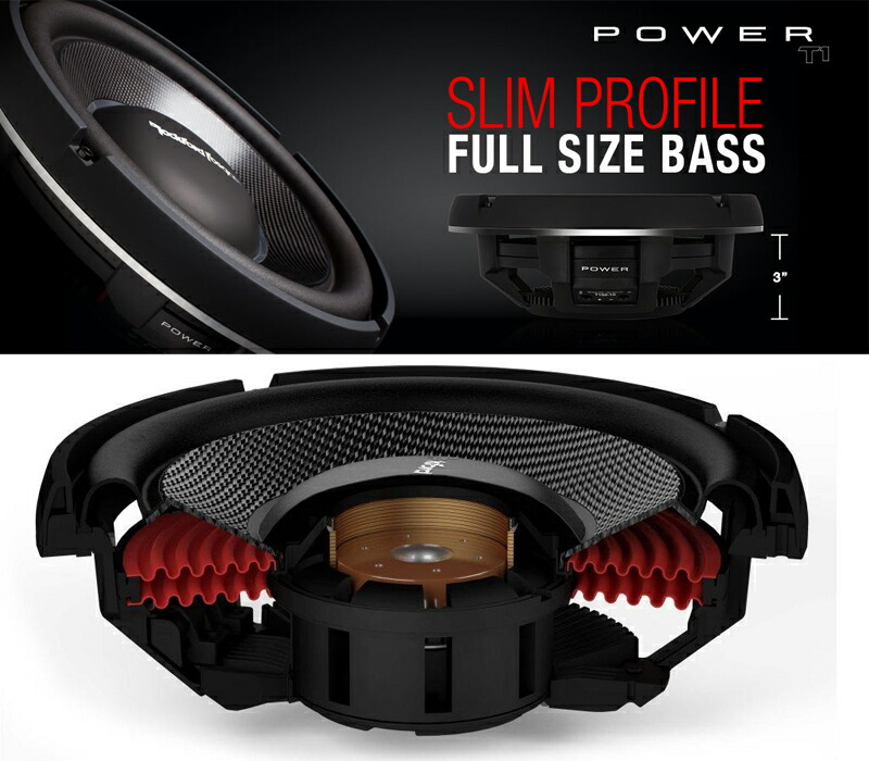 楽天市場】RockfordFosgate ロックフォード POWER T1S1-12 1ΩSVC最大