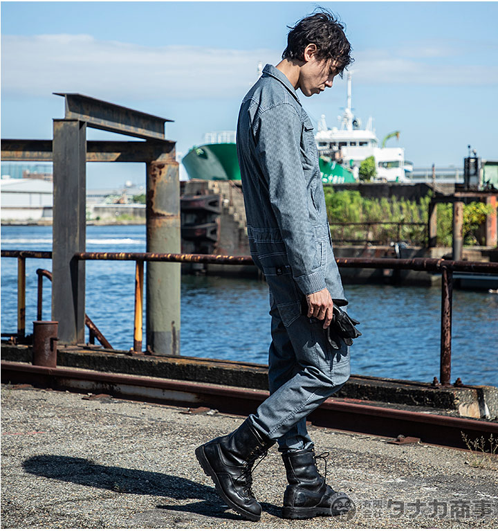 グレースエンジニア 長袖つなぎ ストレッチ デニム GE-340 オール