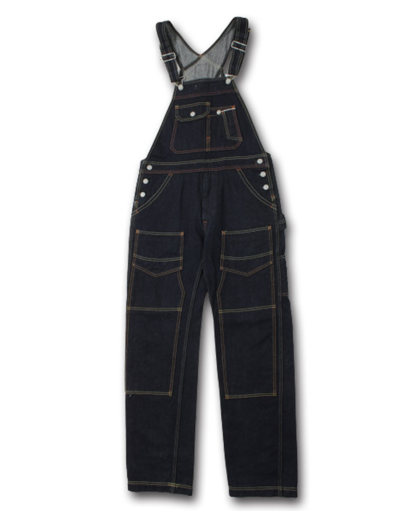 EIGHT-G(エイトジー) デニムオーバーオール 16oz DOUBLE KNEE OVERALL