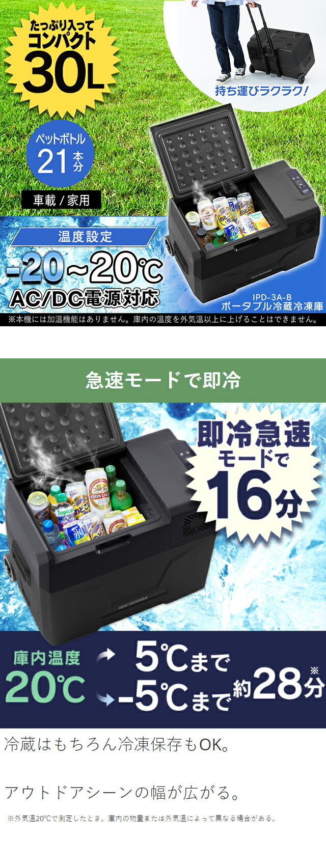 楽天市場】[最大400円off☆くらしに+ 7日9:59迄] 車載冷蔵庫 クーラー