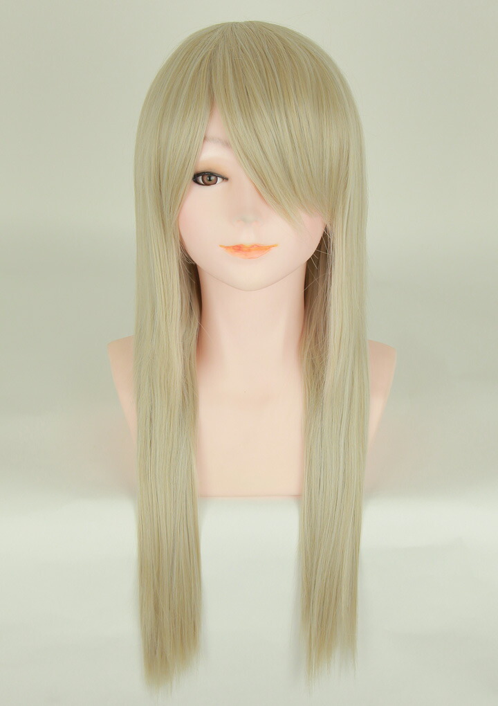 コスプレウィッグ（ライトロング）【プラチナブロンド(OW-062)】