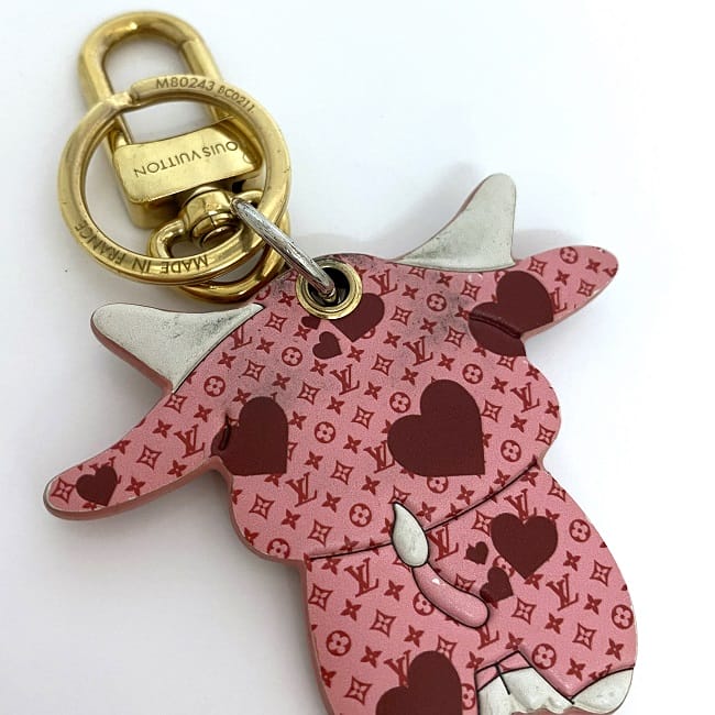 楽天市場】ルイ ヴィトン チャーム ポルトクレ LVロデオ ピンク