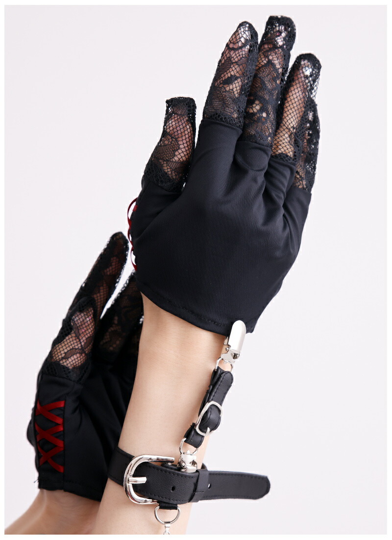 最短即日出荷】ブレスベルトと透け感レースのエレガント手袋＊Favorite