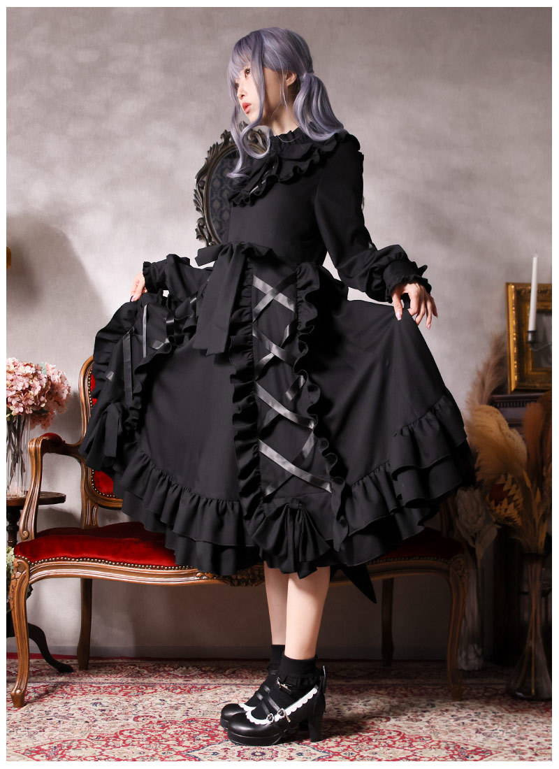 モノクロのプリンセスワンピース ｜ Favorite