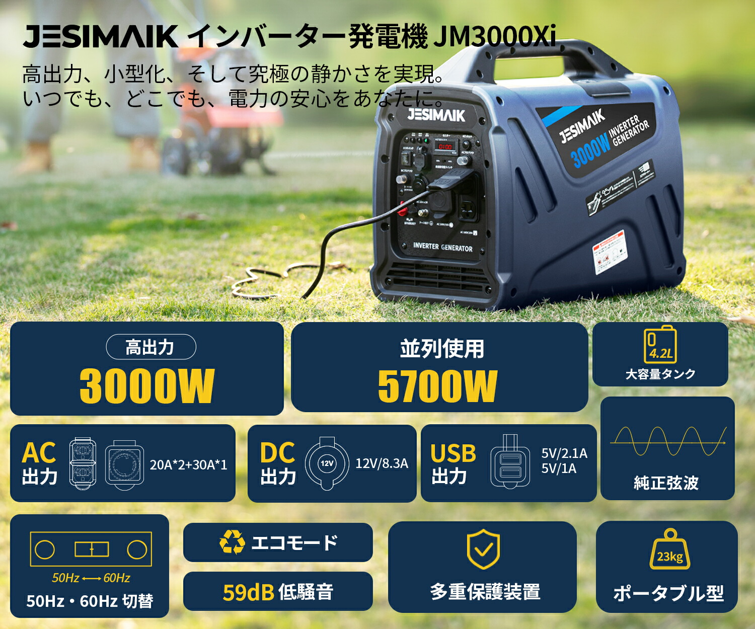 楽天市場】 発電機 : 動力技研