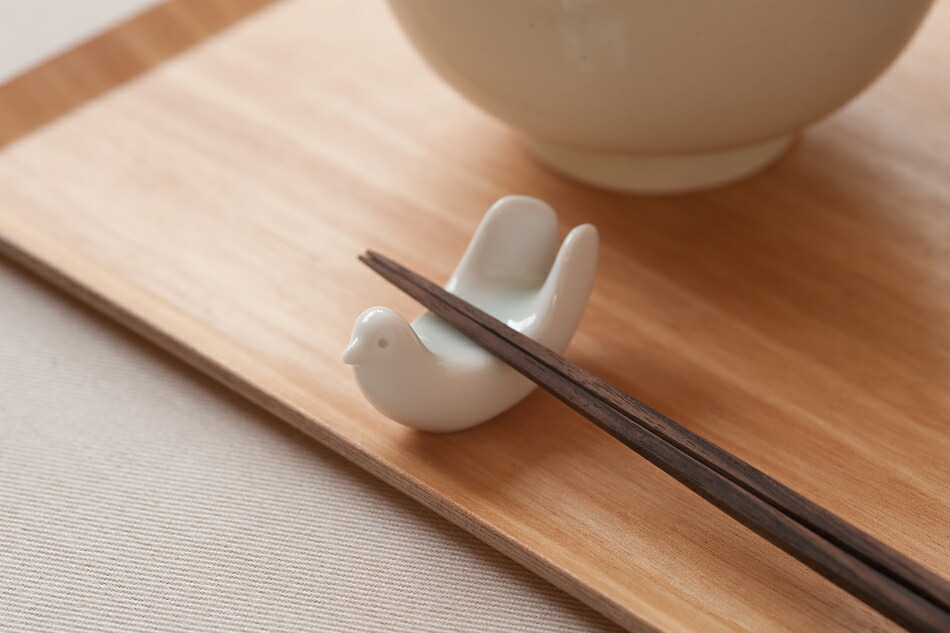 とり型箸置き（白山陶器） フリーデザイン ｜ 北欧・ロングライフ