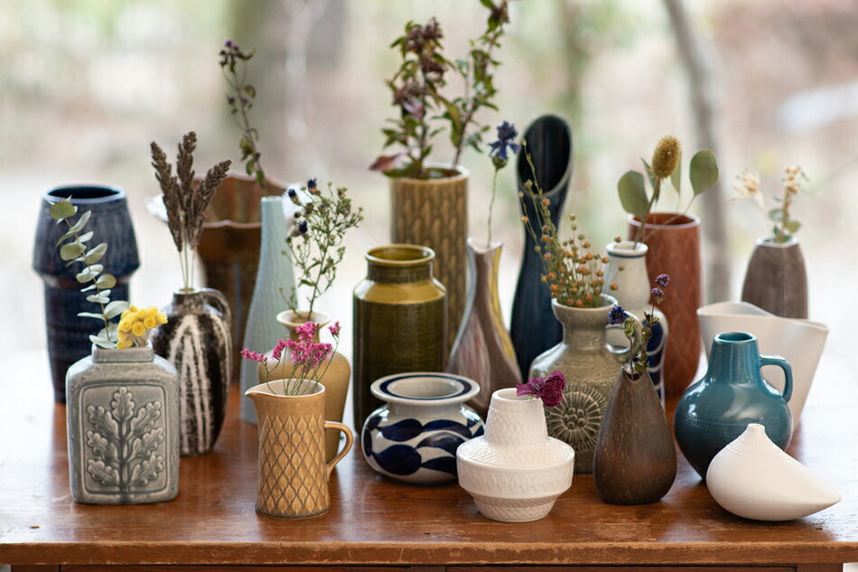 吉祥寺店】花と楽しむ北欧のヴィンテージベース | free design